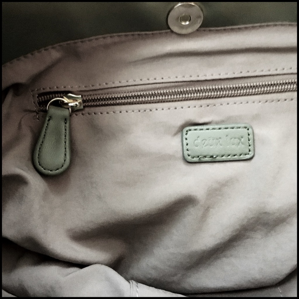 NWOT Deux Lux Sage Green Woven Hobo Bag - Picture 3 of 6